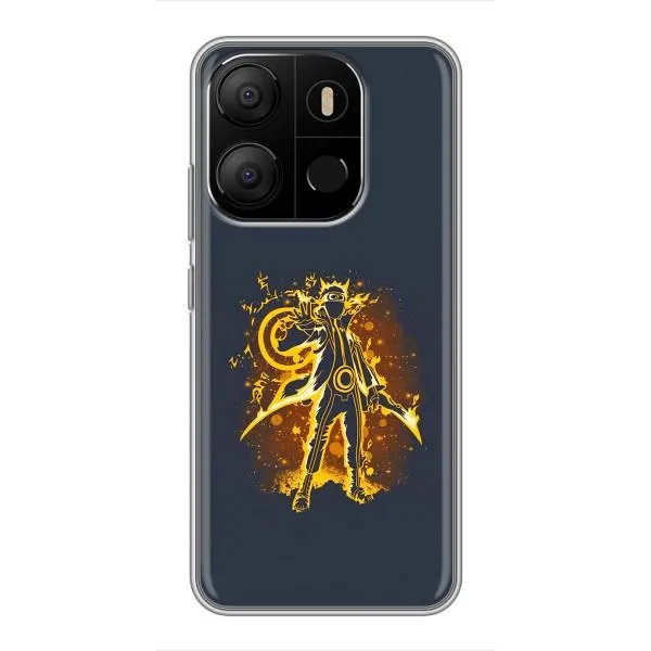 Чехол с принтом «золотой Наруто» для TECNO Pop 7 Pro