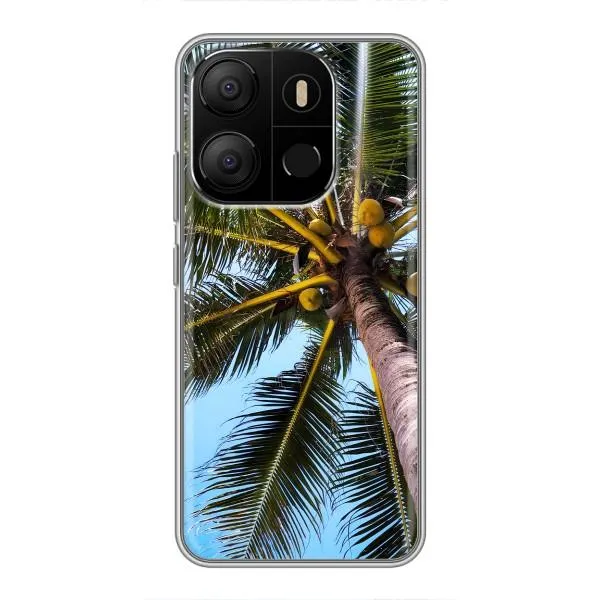 Чехол с принтом «Пальма» для TECNO Pop 7 Pro