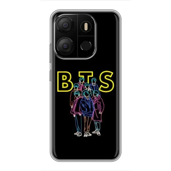 Чехол с принтом «BTS стайл» для TECNO Pop 7
