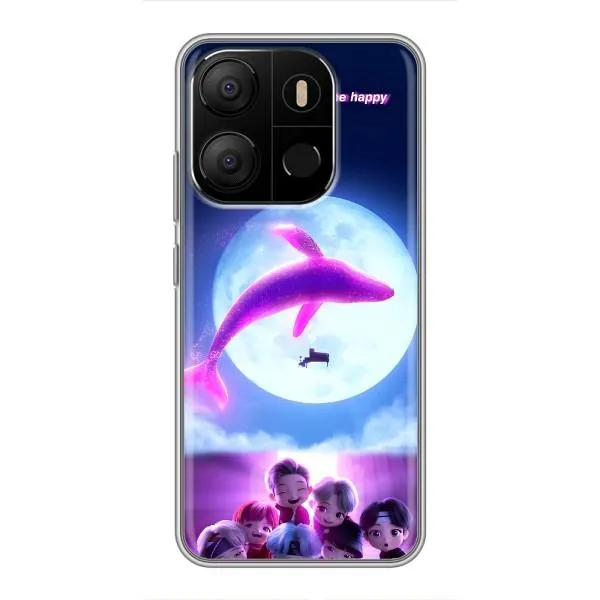 Чехол с принтом «КИТ BTS» для TECNO Pop 7