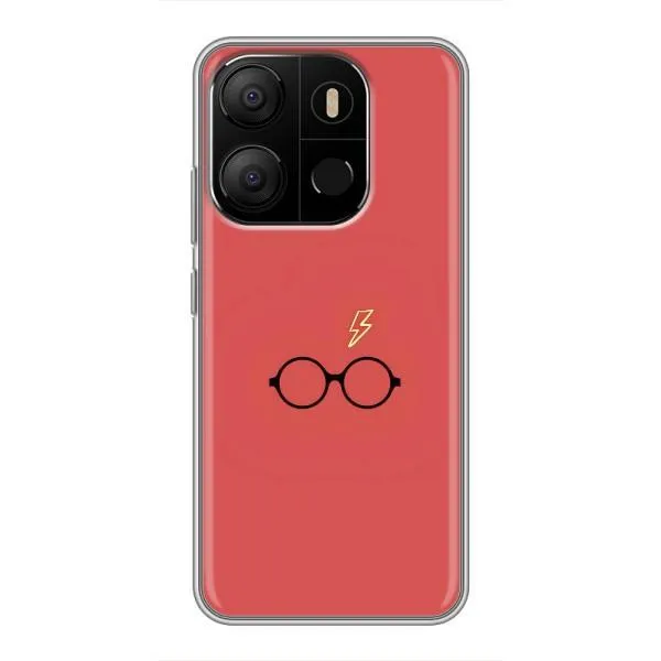 Чехол с принтом «шрам и очки» для TECNO Pop 7