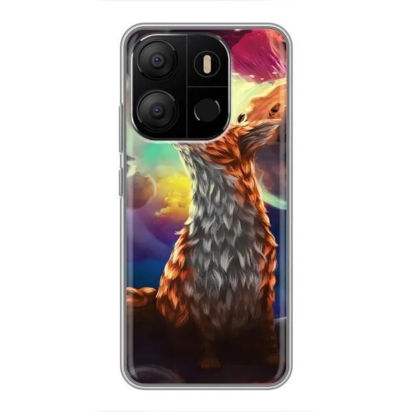 Чехол с принтом «Лисица в космосе» для TECNO Pop 7 Чехол с принтом «Лисица в космосе» для TECNO Pop 7