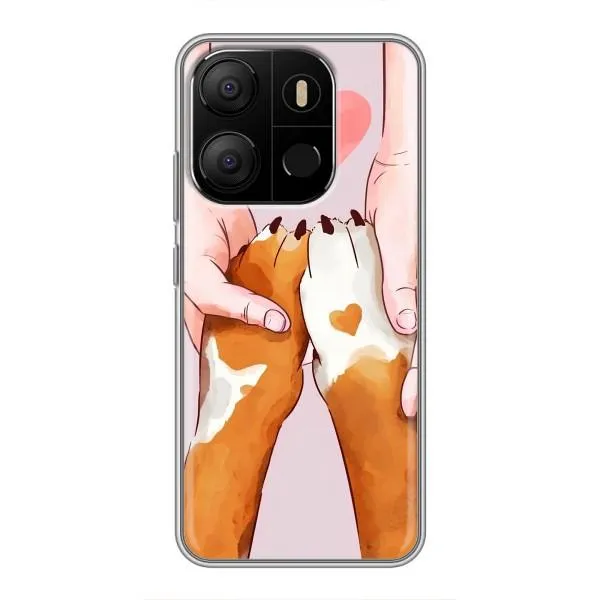 Чехол с принтом «Любовь к собакам» для TECNO Pop 7