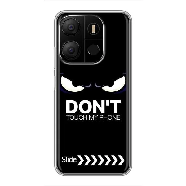 Чехол с принтом «Не трогай телефон» для TECNO Pop 7 Чехол с принтом «Не трогай телефон» для TECNO Pop 7