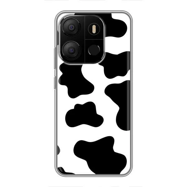 Чохол з принтом «Чорная Буренка» для TECNO Pop 7