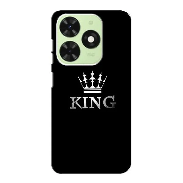 Чехол с принтом «KING» для TECNO Pop 8