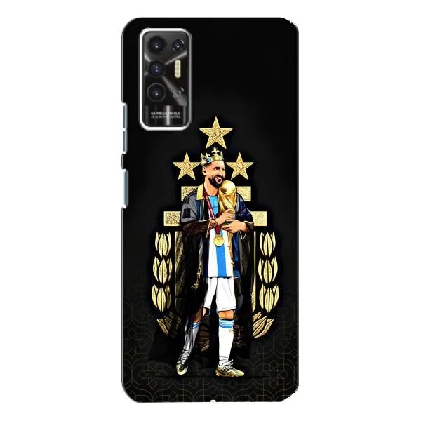 Чехол с принтом «Месси Король» для TECNO Pova 2 (LE7n)