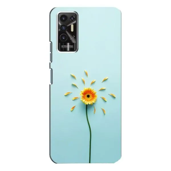 Чехол с принтом «Желтый цветок» для TECNO Pova 2 (LE7n)