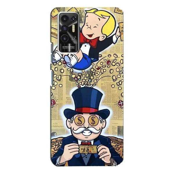 Чехол с принтом «Монополия Мен» для TECNO Pova 2 (LE7n)