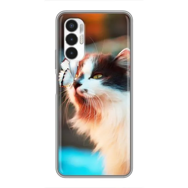 Чохол з принтом «Котик з метеликом» для TECNO POVA 3 (LF7n) Чохол з принтом «Котик з метеликом» для TECNO POVA 3 (LF7n)