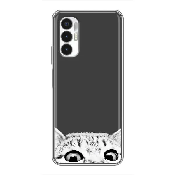 Чохол з принтом «Виглядає котик» для TECNO POVA 3 (LF7n) Чохол з принтом «Виглядає котик» для TECNO POVA 3 (LF7n)