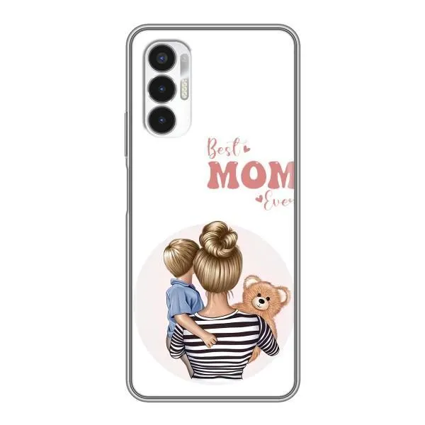 Чехол с принтом «Мама и сын» для TECNO POVA 3 (LF7n)