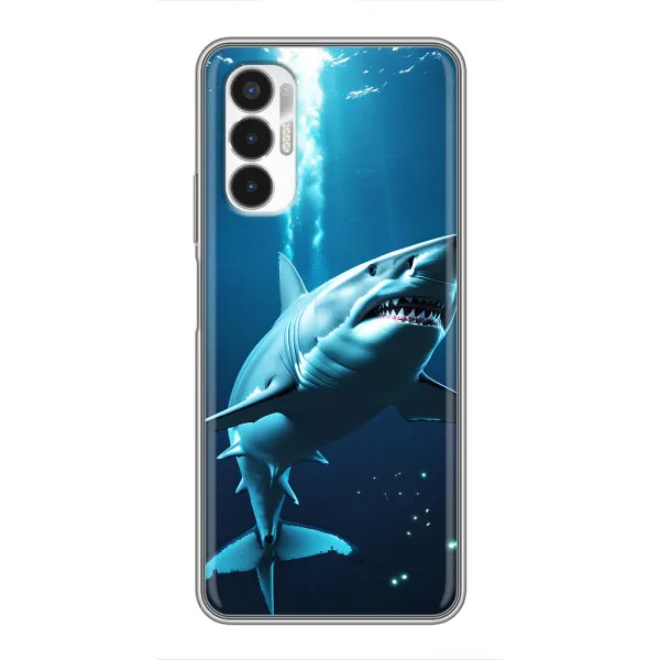 Чехол с принтом «Акула под водой» для TECNO POVA 3 (LF7n)