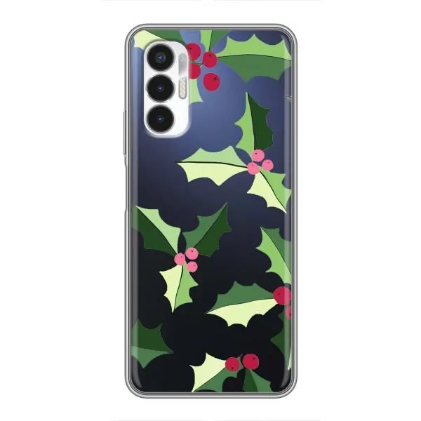 Чехол с принтом «Рождественский фон» для TECNO POVA 3 (LF7n)