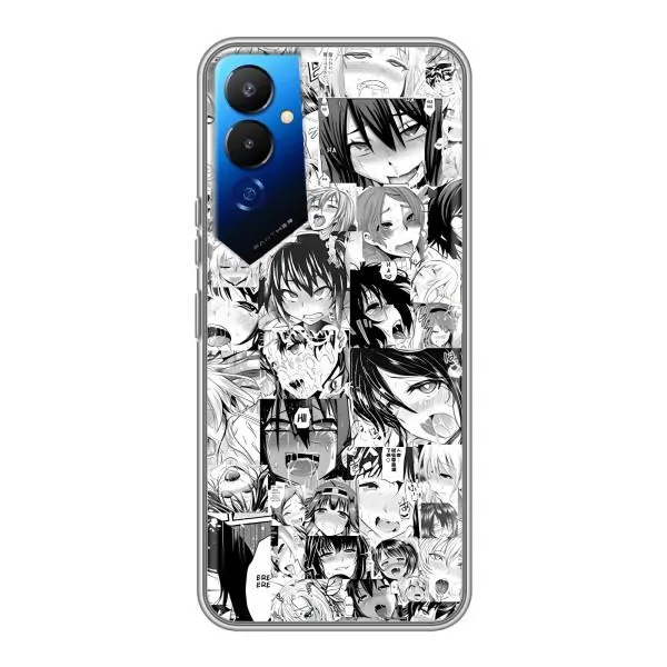 Чехол с принтом «Ahegao manga» для TECNO POVA 4 (LG7n)