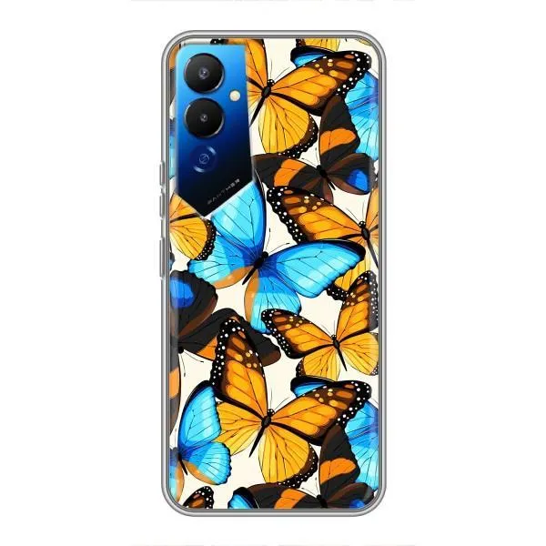 Чехол с принтом «Яркие бабочки» для TECNO POVA 4 (LG7n) Чехол с принтом «Яркие бабочки» для TECNO POVA 4 (LG7n)
