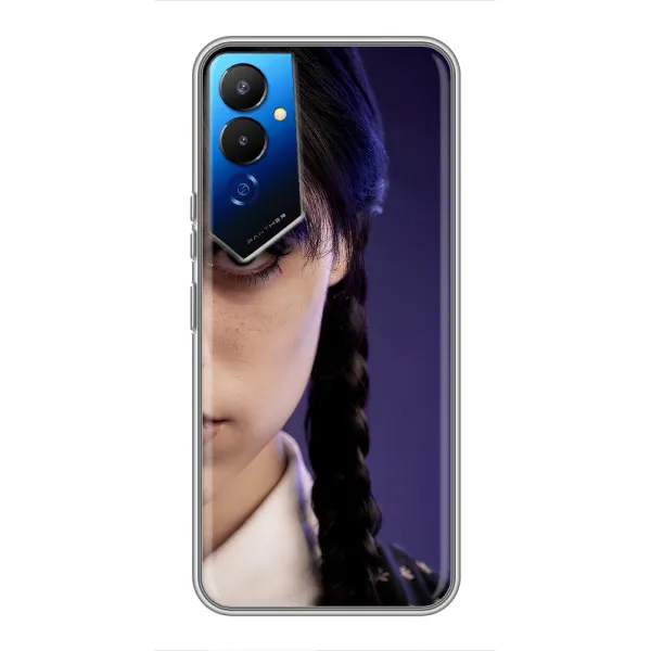 Чехол с принтом «Загадочный взгляд Уэнздей» для TECNO POVA 4 (LG7n) Чехол с принтом «Загадочный взгляд Уэнздей» для TECNO POVA 4 (LG7n)