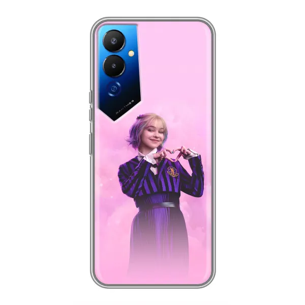 Чехол с принтом «Яркая Энид Уэнздей» для TECNO POVA 4 (LG7n) Чехол с принтом «Яркая Энид Уэнздей» для TECNO POVA 4 (LG7n)