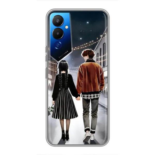 Чехол с принтом «Уэнздей и Тайлер» для TECNO POVA 4 (LG7n) Чехол с принтом «Уэнздей и Тайлер» для TECNO POVA 4 (LG7n)