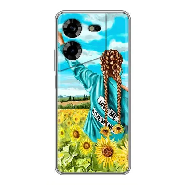 Чехол с принтом «Украиночка» для TECNO POVA 5 (LG7n) Чехол с принтом «Украиночка» для TECNO POVA 5 (LG7n)