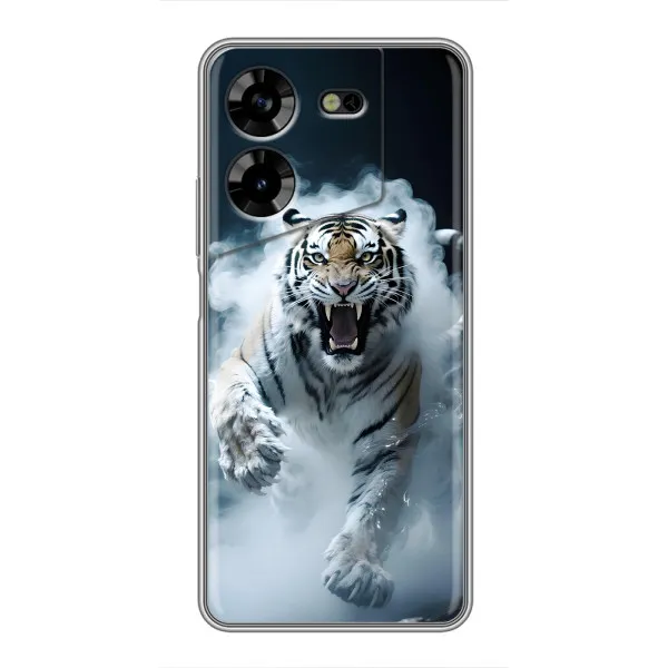 Чехол с принтом «Белый тигр в дыму» для TECNO POVA 5 (LG7n) Чехол с принтом «Белый тигр в дыму» для TECNO POVA 5 (LG7n)
