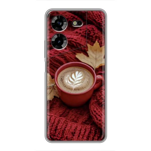 Чехол с принтом «Кофе на пледе» для TECNO POVA 5 (LG7n) Чехол с принтом «Кофе на пледе» для TECNO POVA 5 (LG7n)