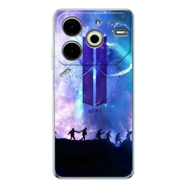 Чехол с принтом «Army BTS» для TECNO Pova 6 Neo 5G Чехол с принтом «Army BTS» для TECNO Pova 6 Neo 5G