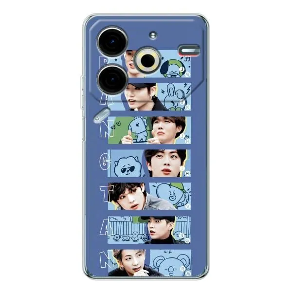 Чехол с принтом «Bangtan» для TECNO Pova 6 Neo 5G Чехол с принтом «Bangtan» для TECNO Pova 6 Neo 5G