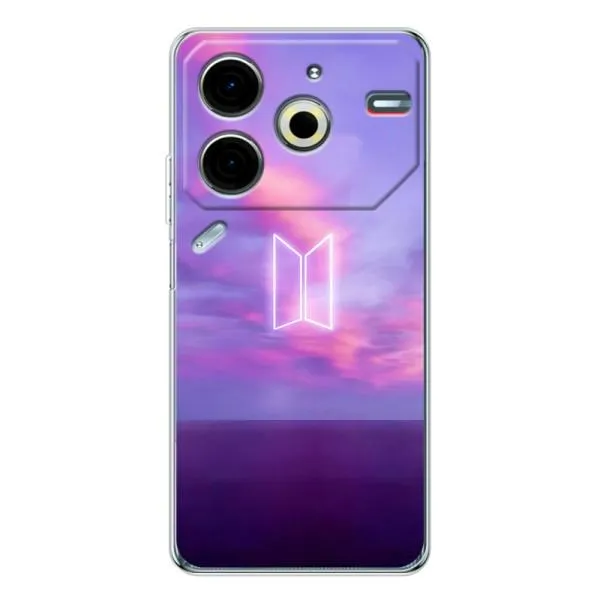 Чехол с принтом «BTS логотип» для TECNO Pova 6 Neo 5G Чехол с принтом «BTS логотип» для TECNO Pova 6 Neo 5G