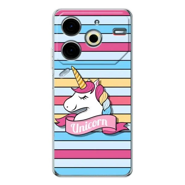 Чехол с принтом «Unicorn» для TECNO Pova 6 Neo 5G