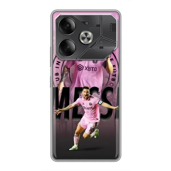 Чехол с принтом «Messi Miami» для TECNO Pova 6 Чехол с принтом «Messi Miami» для TECNO Pova 6
