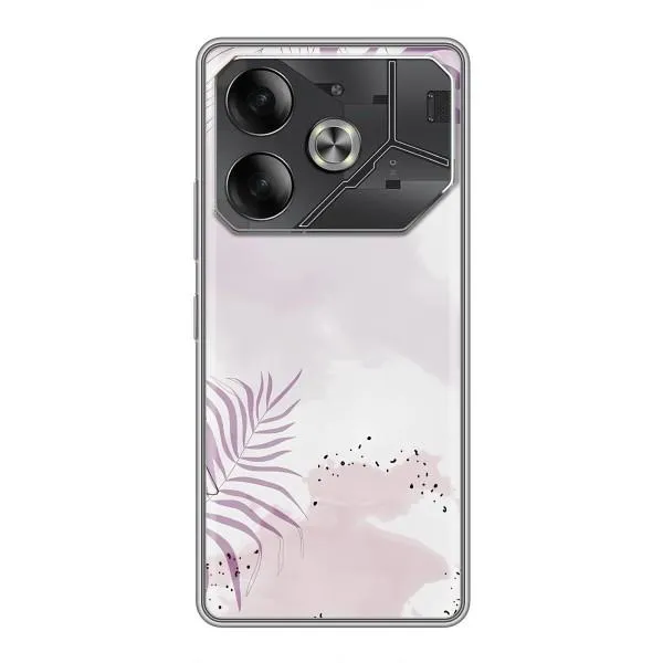 Чехол с принтом «Фиолетовые листья» для TECNO Pova 6