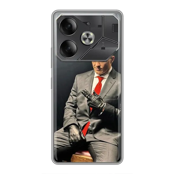 Чохол з принтом «Усик Hitman» для TECNO Pova 6 Чохол з принтом «Усик Hitman» для TECNO Pova 6