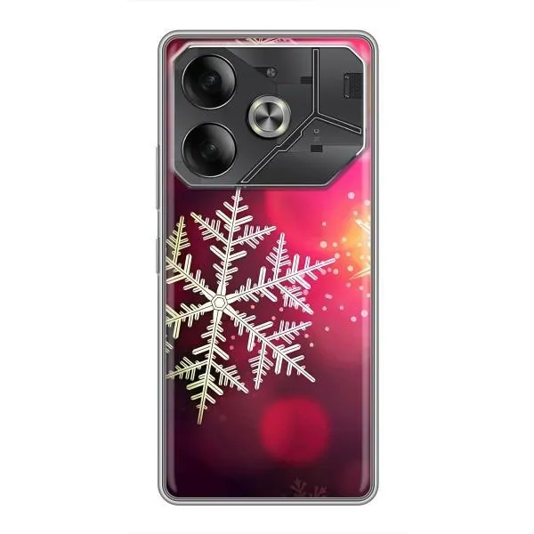 Чехол с принтом «Снежинка» для TECNO Pova 6 Чехол с принтом «Снежинка» для TECNO Pova 6