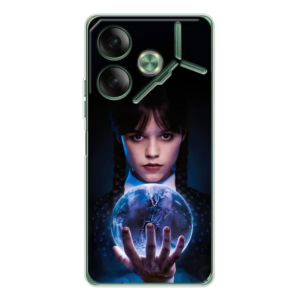 Чехол с принтом «Магическая сфера Уэнздей» для TECNO Pova 7 5G Чехол с принтом «Магическая сфера Уэнздей» для TECNO Pova 7 5G
