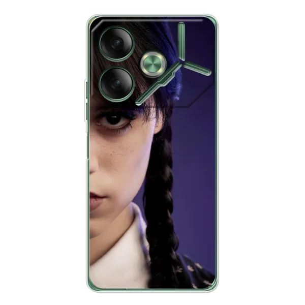 Чехол с принтом «Загадочный взгляд Уэнздей» для TECNO Pova 7 5G Чехол с принтом «Загадочный взгляд Уэнздей» для TECNO Pova 7 5G
