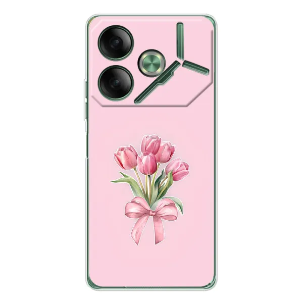 Чехол с принтом «Букет цветов» для TECNO Pova 7 5G