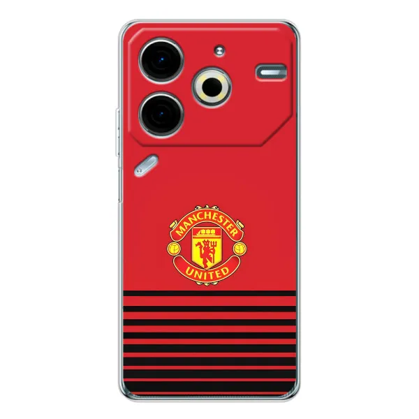Чехол с принтом «manchester united» для TECNO Pova 7 Pro