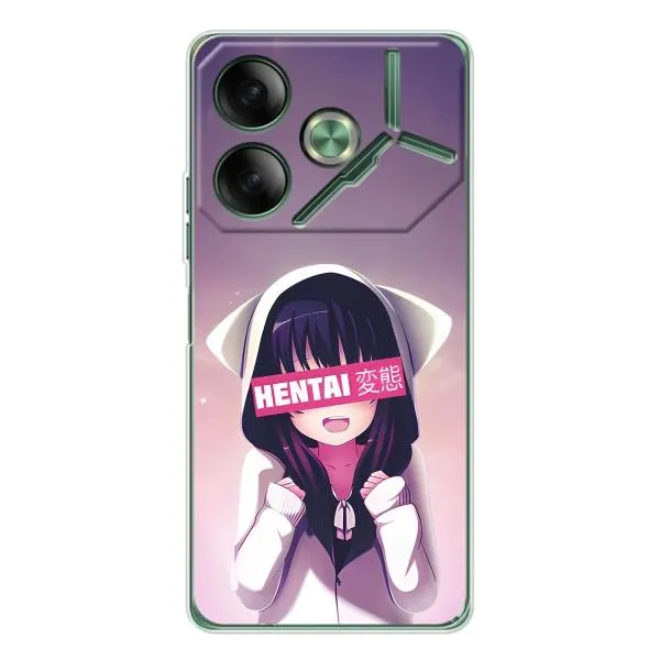 Чехол с принтом «Hentai chan» для TECNO Pova 7