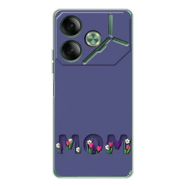 Чехол с принтом «Мама в цветах» для TECNO Pova 7