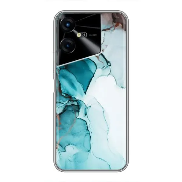 Чехол с принтом «Бирюзовый мрамор» для TECNO POVA Neo 3 Чехол с принтом «Бирюзовый мрамор» для TECNO POVA Neo 3