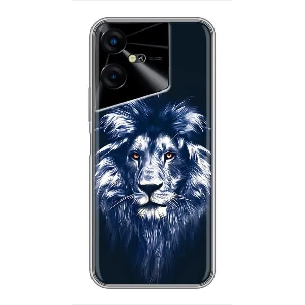 Чехол с принтом «Синий Лев» для TECNO POVA Neo 3