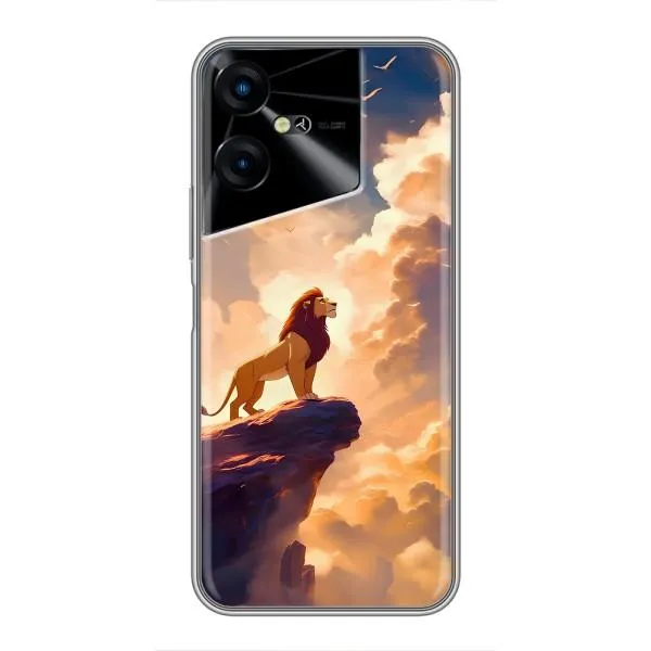 Чехол с принтом «Симба на скале» для TECNO POVA Neo 3