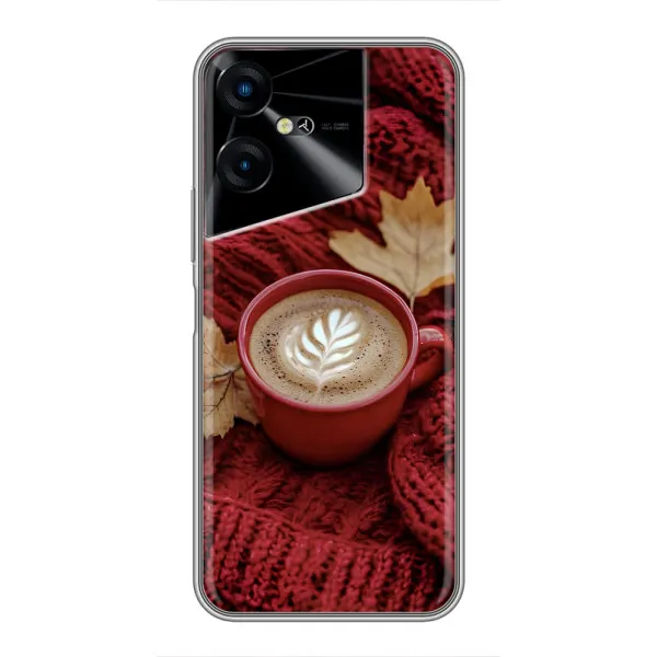 Чехол с принтом «Кофе на пледе» для TECNO POVA Neo 3
