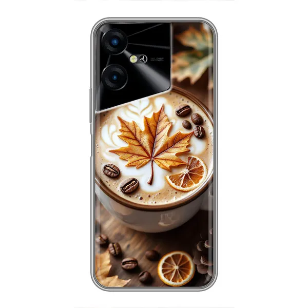 Чехол с принтом «Пряный кофе» для TECNO POVA Neo 3