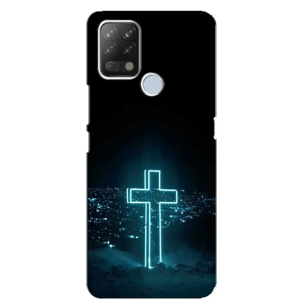 Чохол з принтом «Хрест і місто» для TECNO Pova