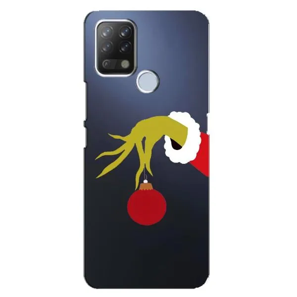 Чехол с принтом «Гринч с игрушкой» для TECNO Pova