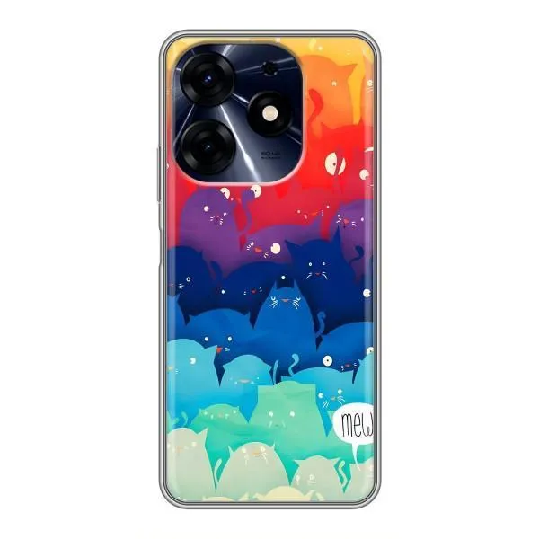 Чохол з принтом «Mew» для TECNO Spark 10 Pro Чохол з принтом «Mew» для TECNO Spark 10 Pro