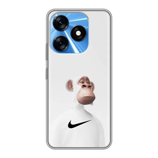 Чехол с принтом «обезьяна NFT Nike» для TECNO Spark 10