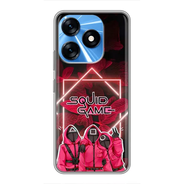 Чехол с принтом «Охранники Игра кальмара» для TECNO Spark 10 Чехол с принтом «Охранники Игра кальмара» для TECNO Spark 10